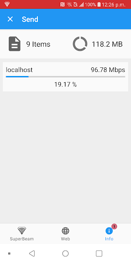 اسکرین شات 6 برنامه SuperBeam | WiFi Direct Share