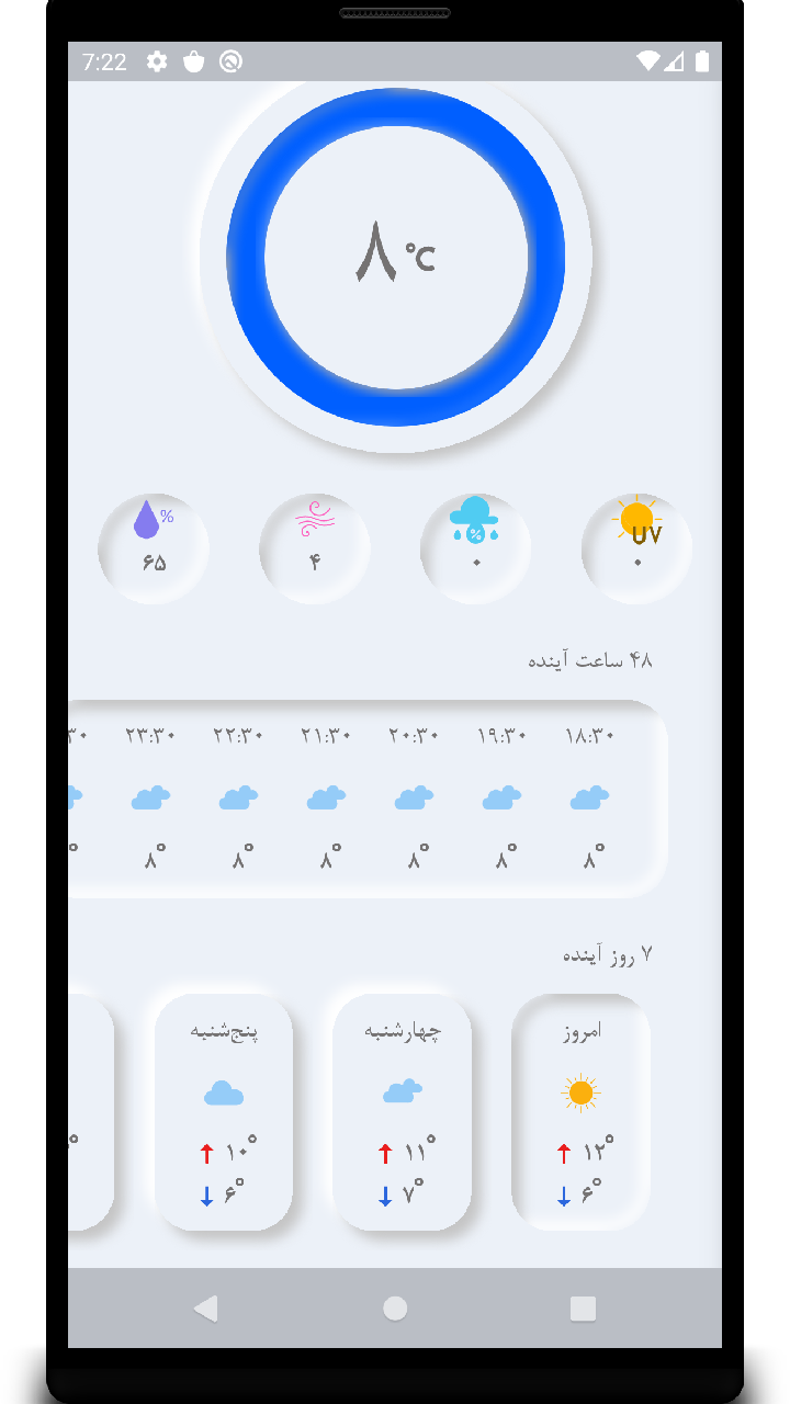 اسکرین شات 3 برنامه هواشناسی نئو
