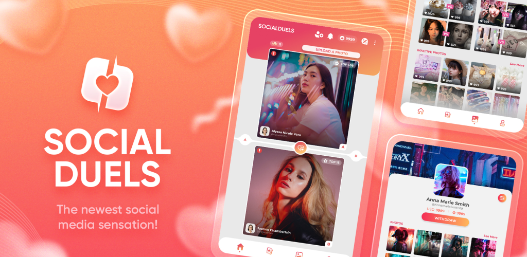 اسکرین شات 1 برنامه Social Duels - Upload & Earn!