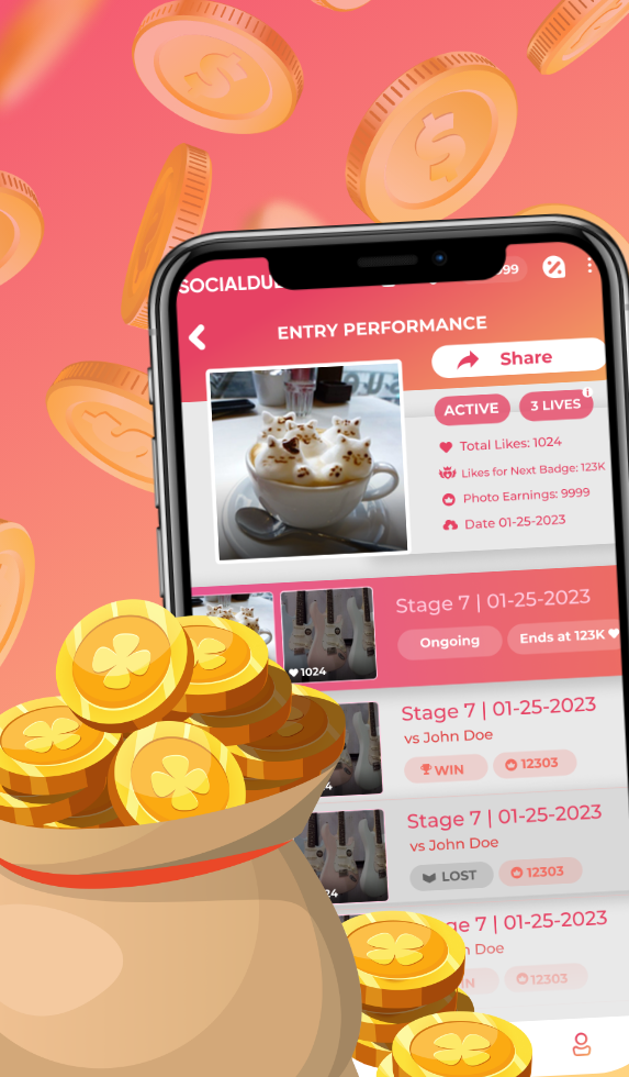 اسکرین شات 7 برنامه Social Duels - Upload & Earn!
