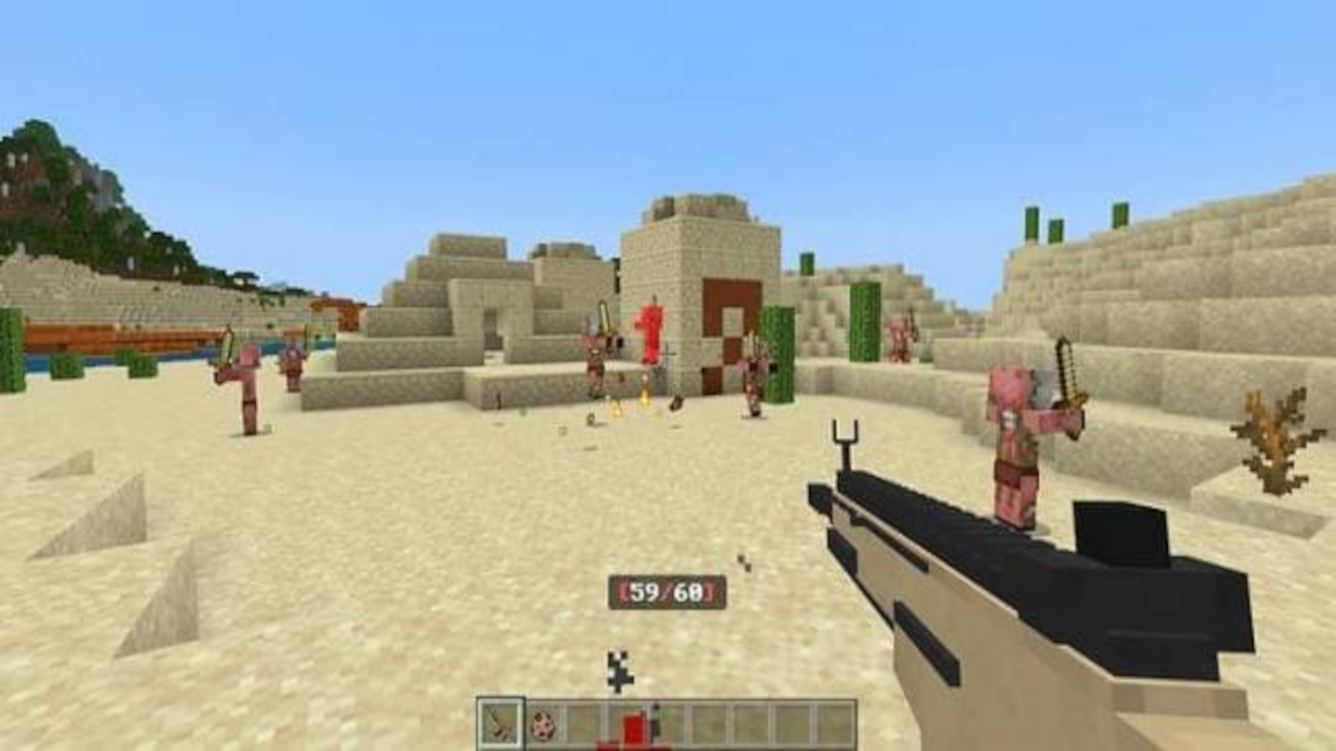 اسکرین شات 1 برنامه Gun mod for Minecraft: Weapons