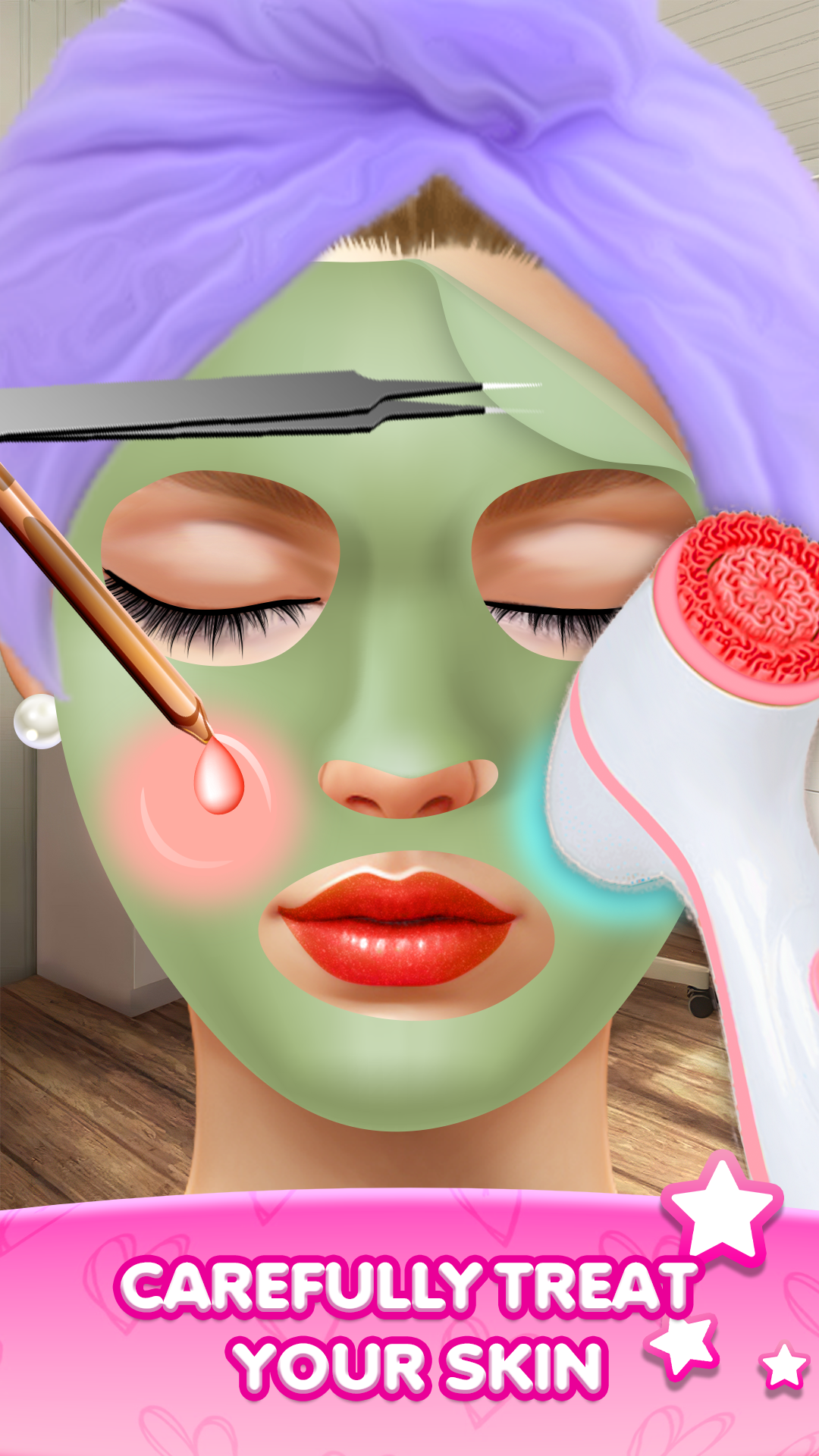 اسکرین شات 4 بازی ASMR Makeup-DIY Makeover Salon