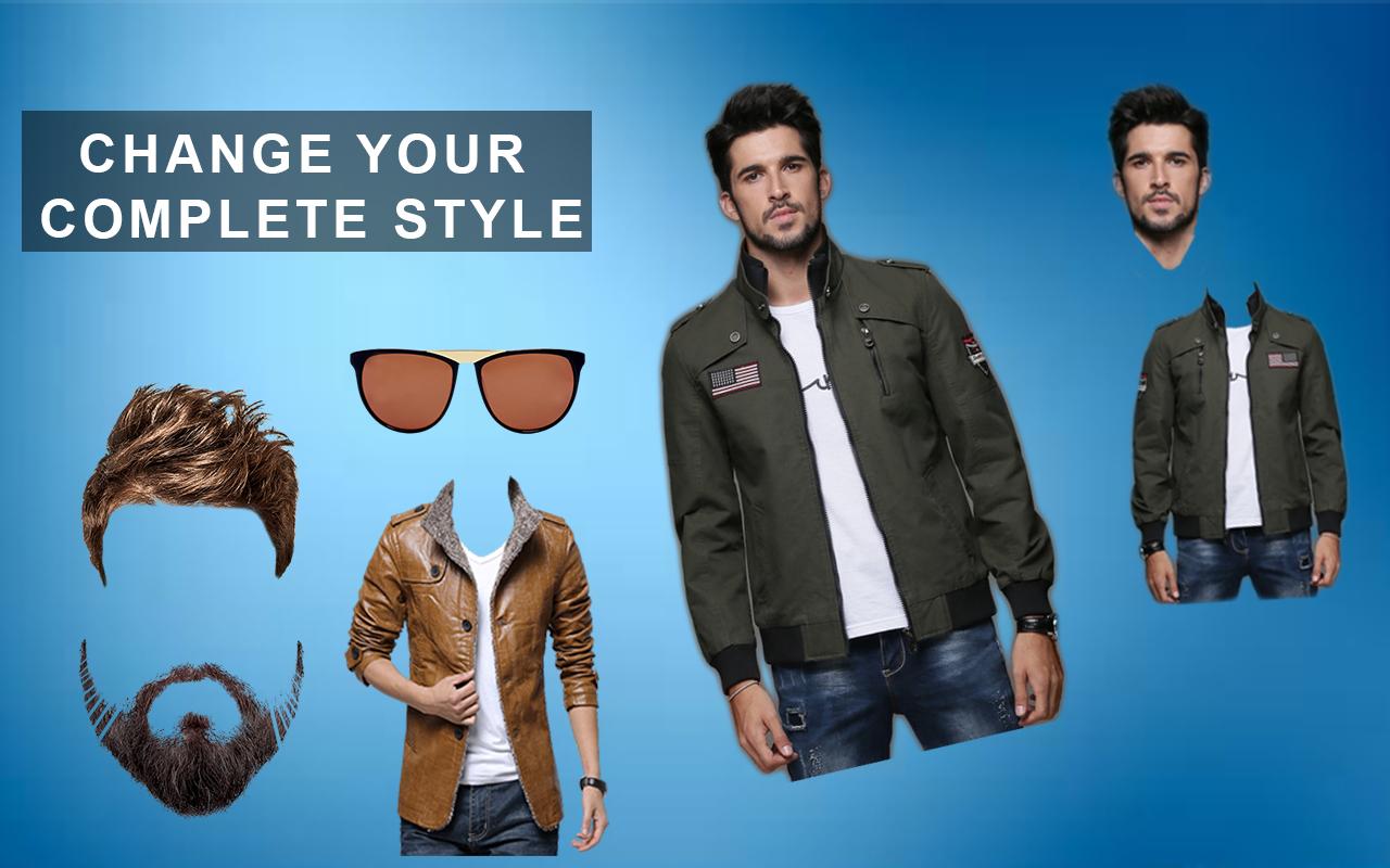 اسکرین شات 1 برنامه Men Jacket Photo Editor 2023