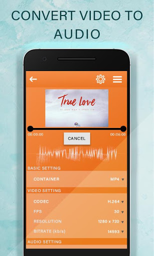 اسکرین شات 3 برنامه Video to Audio Music: Video to MP3 Converter