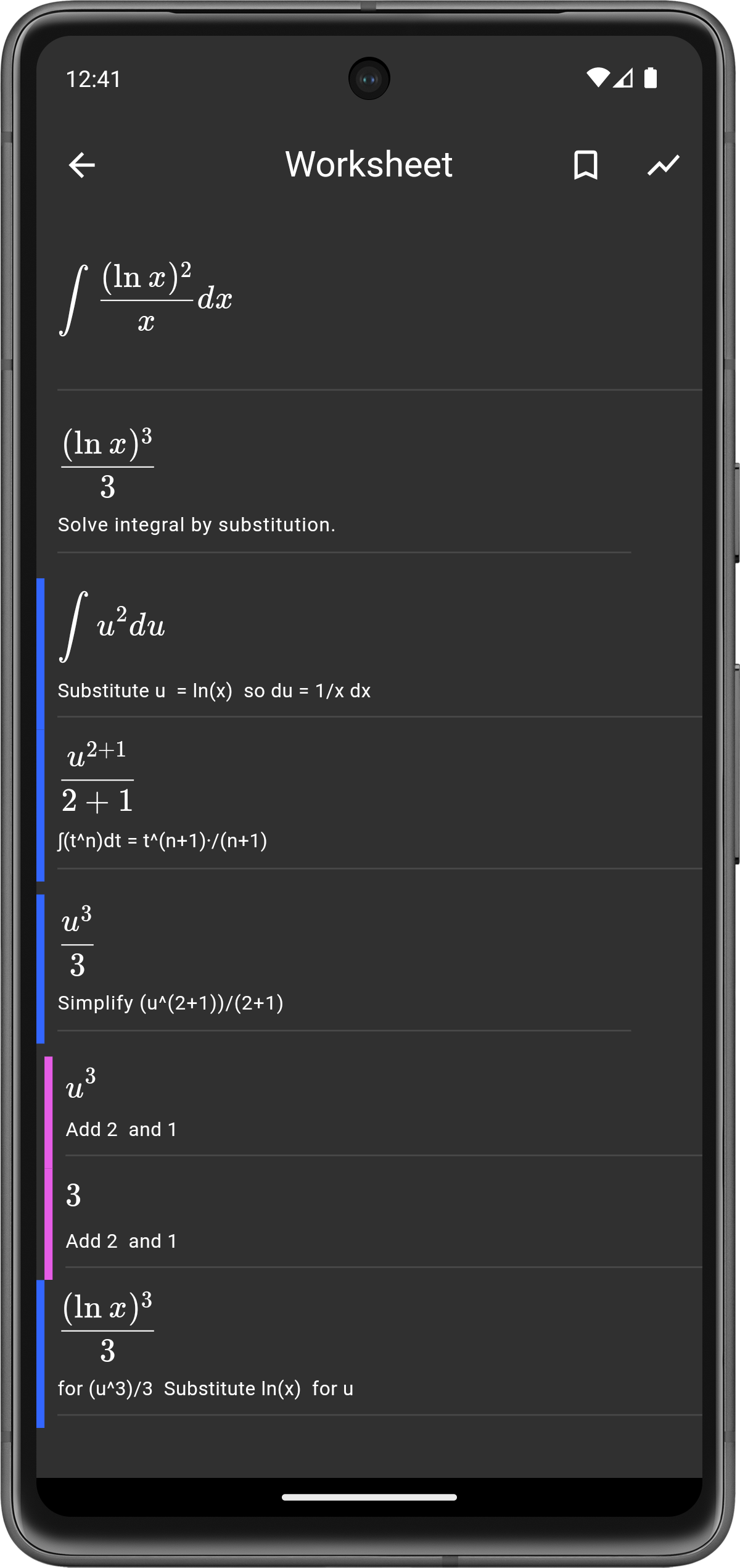 اسکرین شات 1 برنامه MalMath: Step by step solver