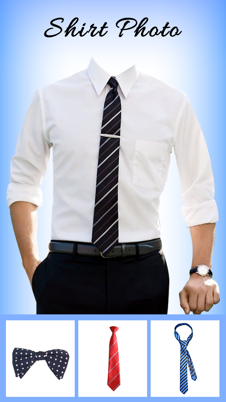 اسکرین شات 4 برنامه Man Blue Shirt Photo Suit