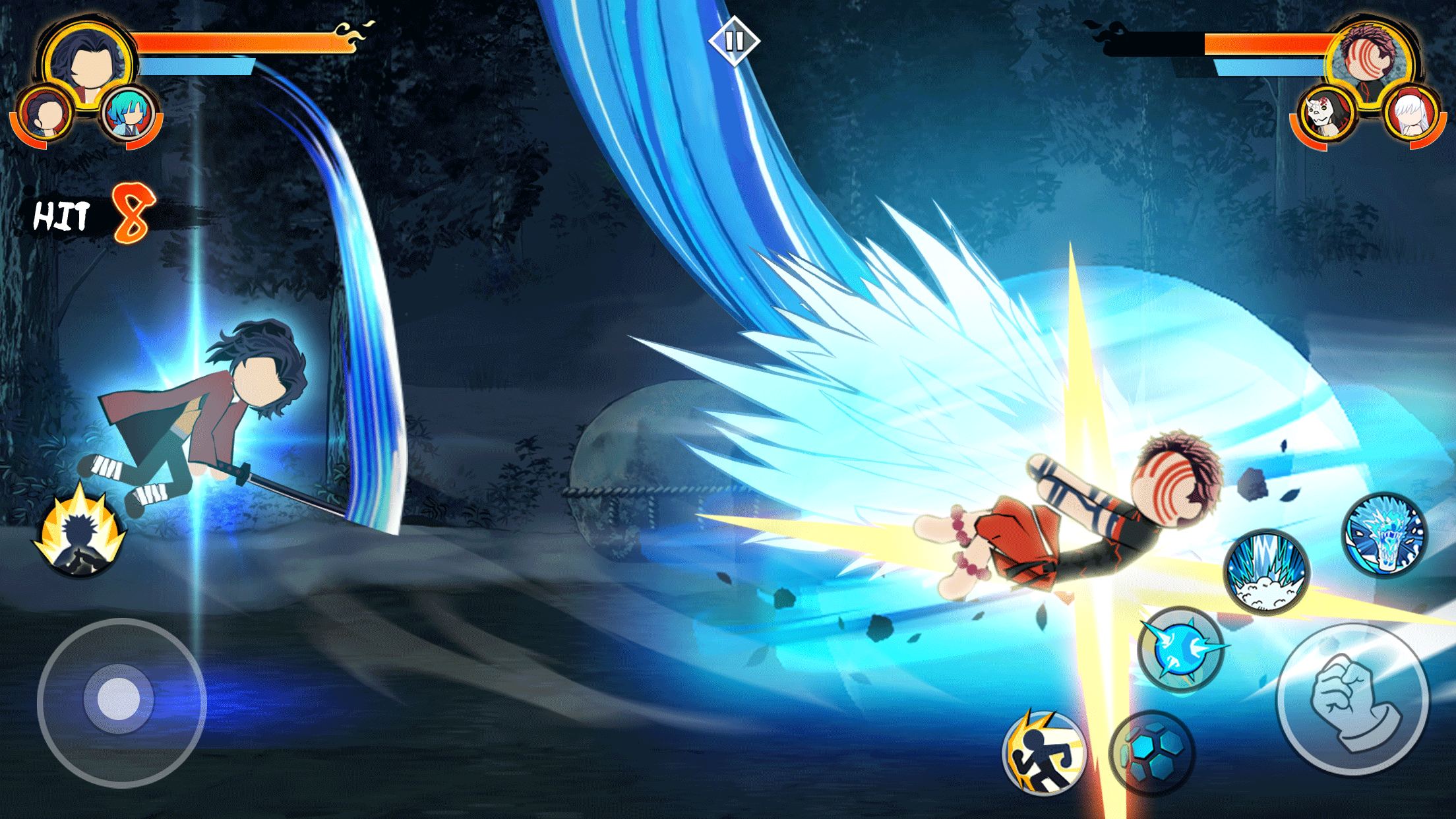 اسکرین شات 1 بازی Stickman Shadow Hunter Fight