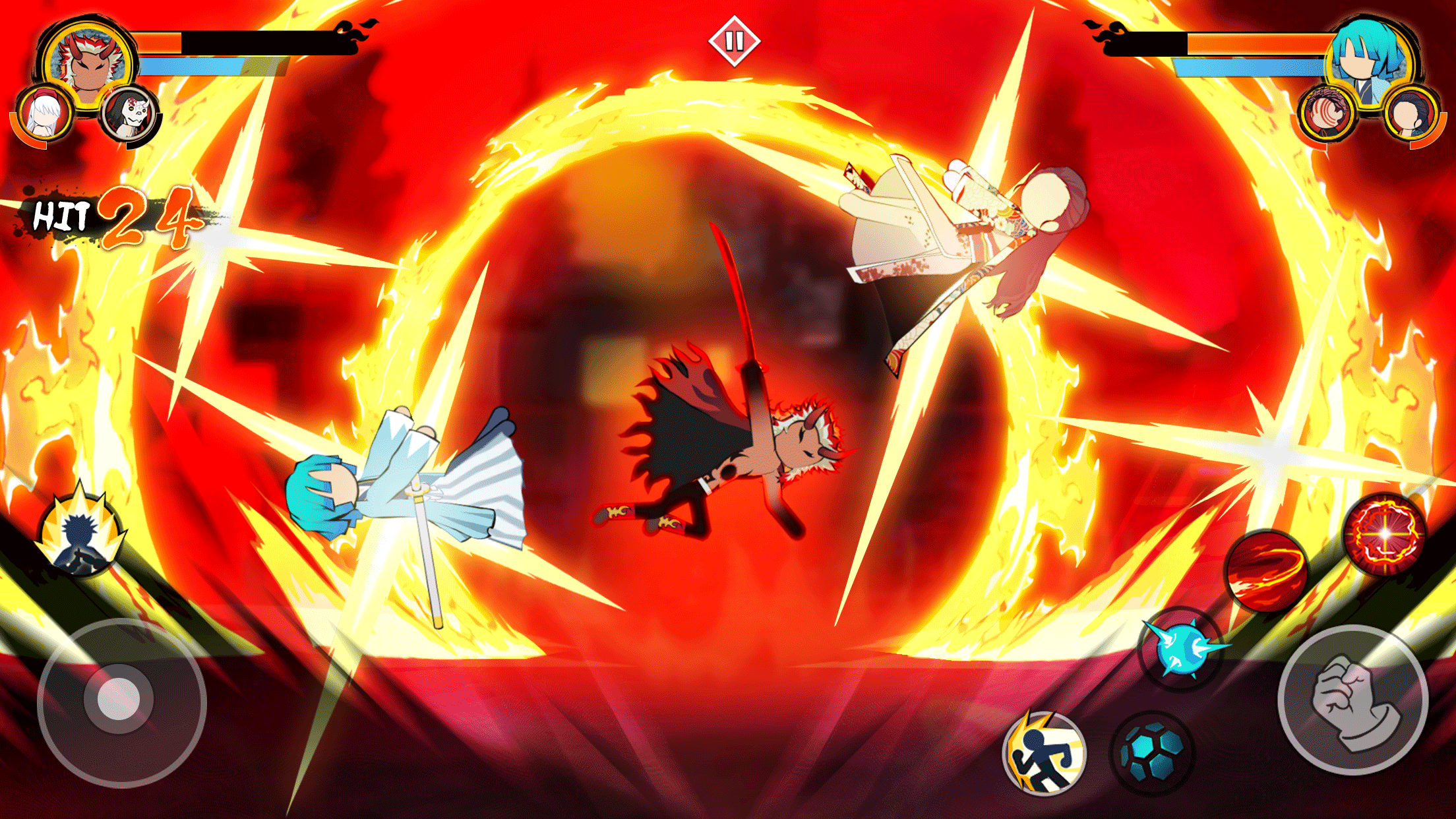 اسکرین شات 3 بازی Stickman Shadow Hunter Fight