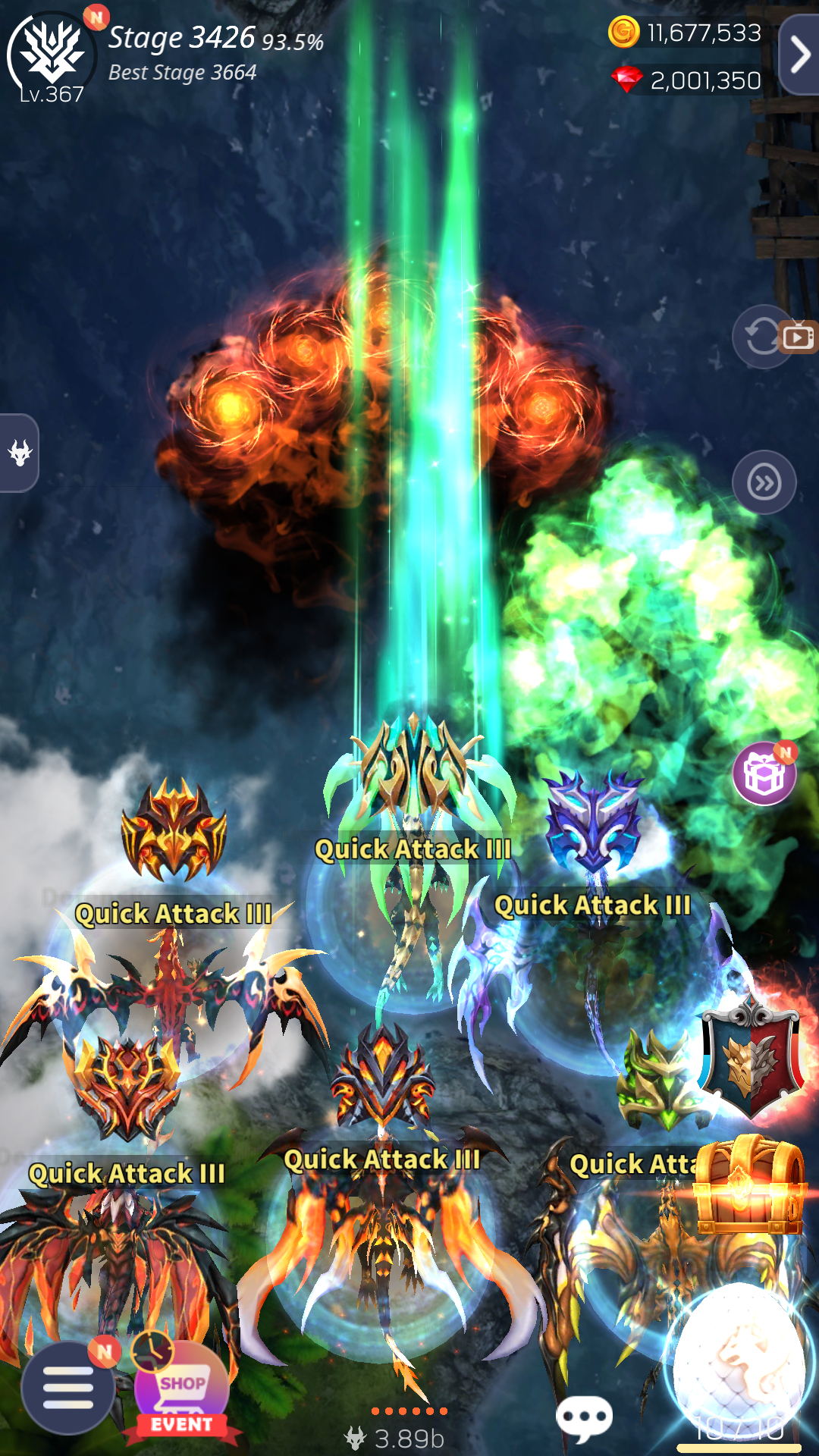 اسکرین شات 6 بازی DragonSky : Idle & Merge