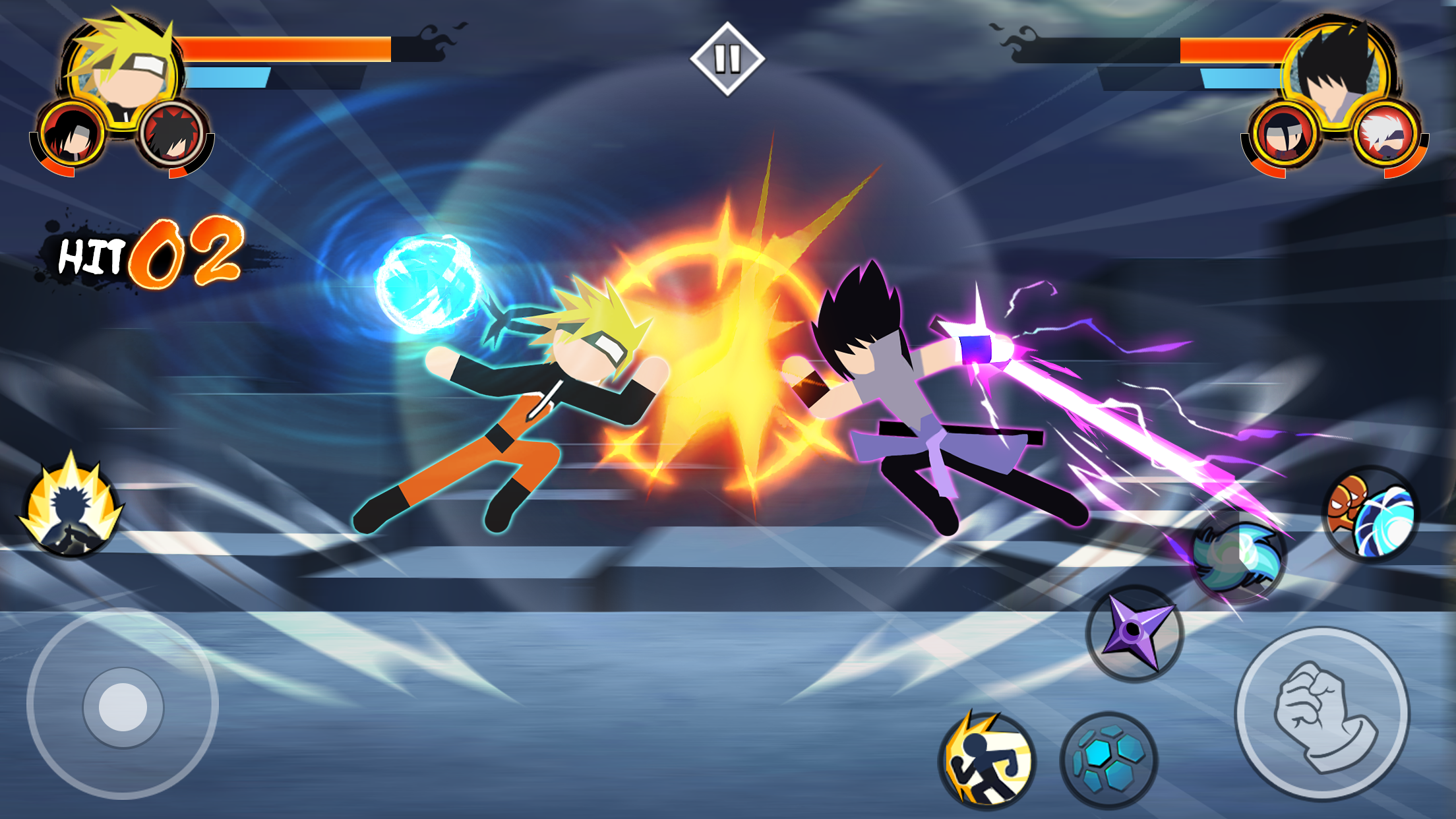 اسکرین شات 1 بازی Stick Ninja - 3v3 Battle