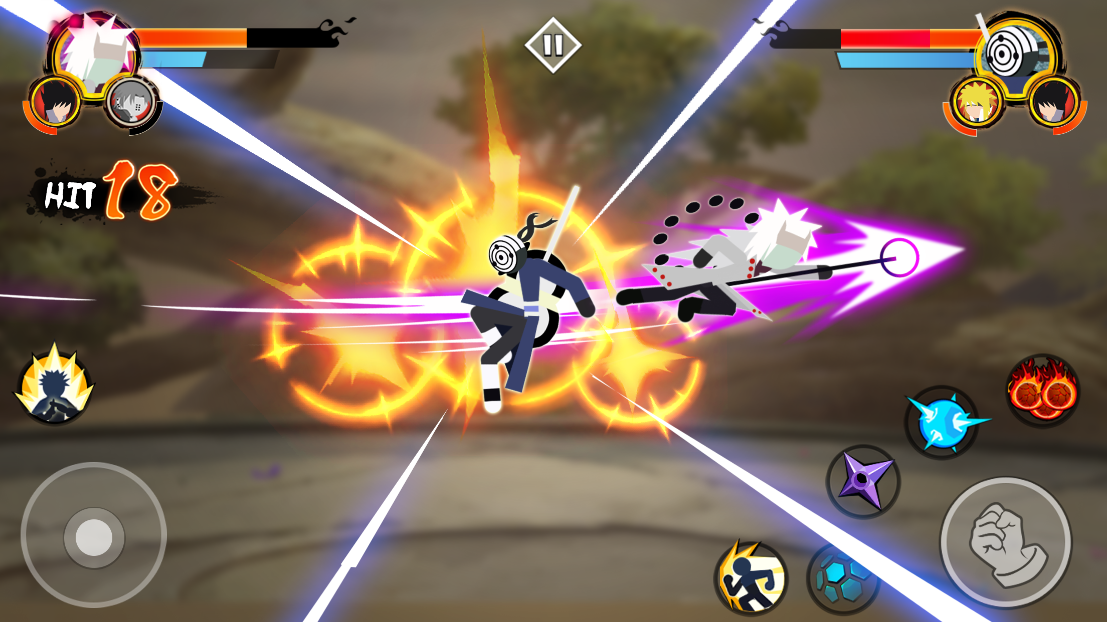 اسکرین شات 2 بازی Stick Ninja - 3v3 Battle