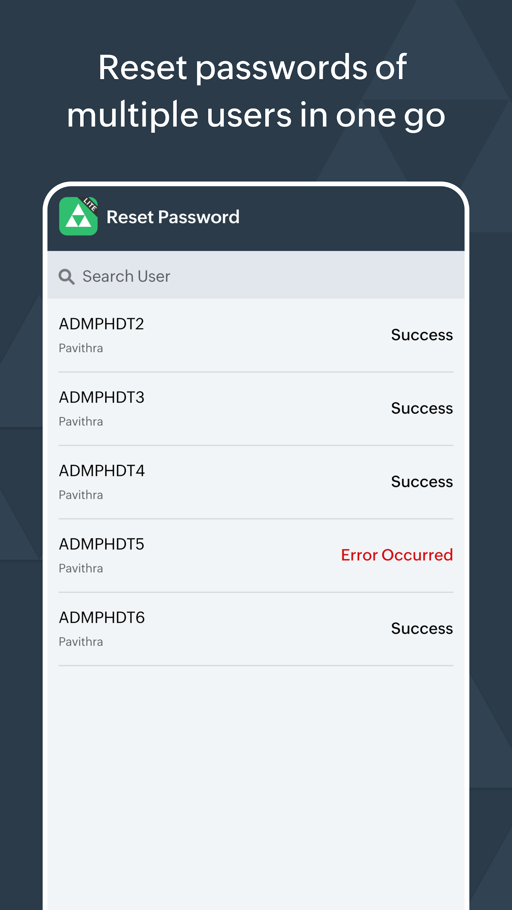 اسکرین شات 5 برنامه Active Directory Manager Lite