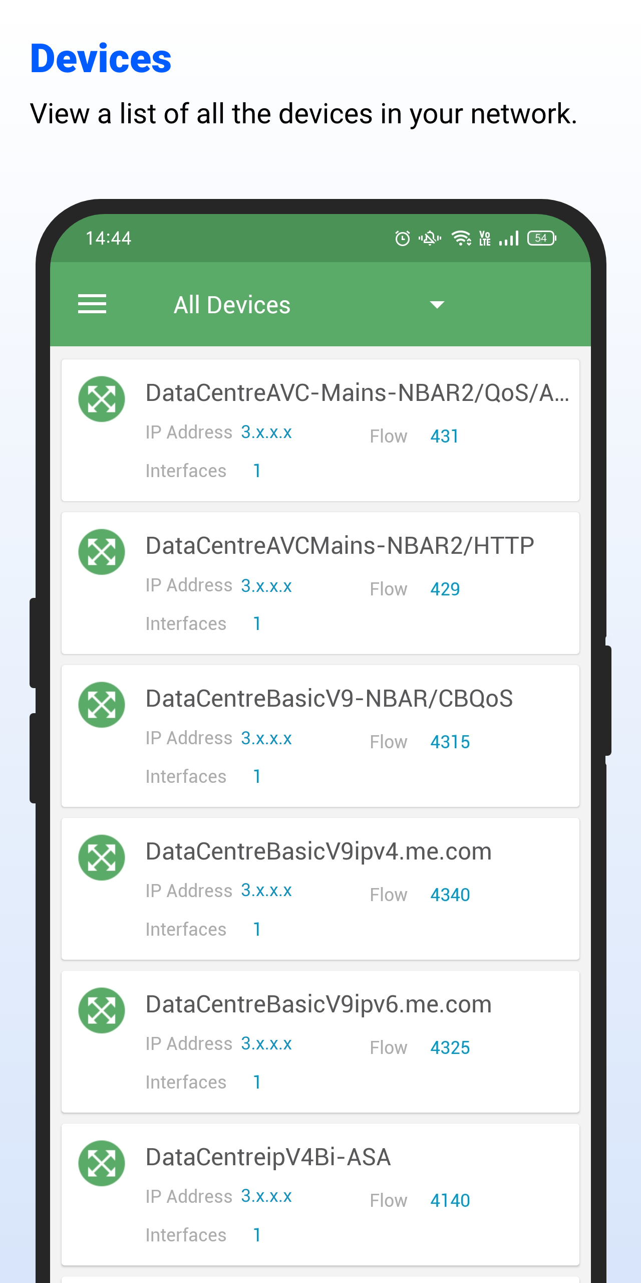 اسکرین شات 4 برنامه NetFlow Analyzer