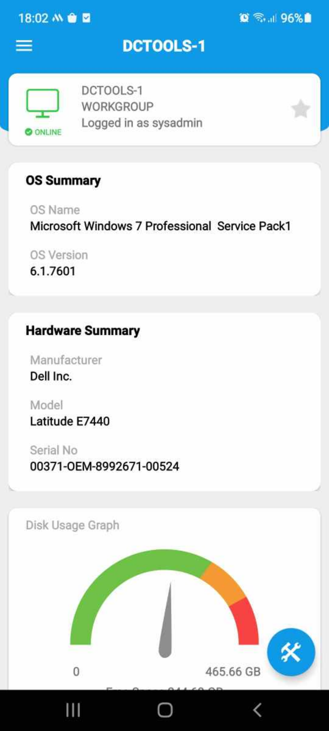 اسکرین شات 2 برنامه SysAdmin Tools