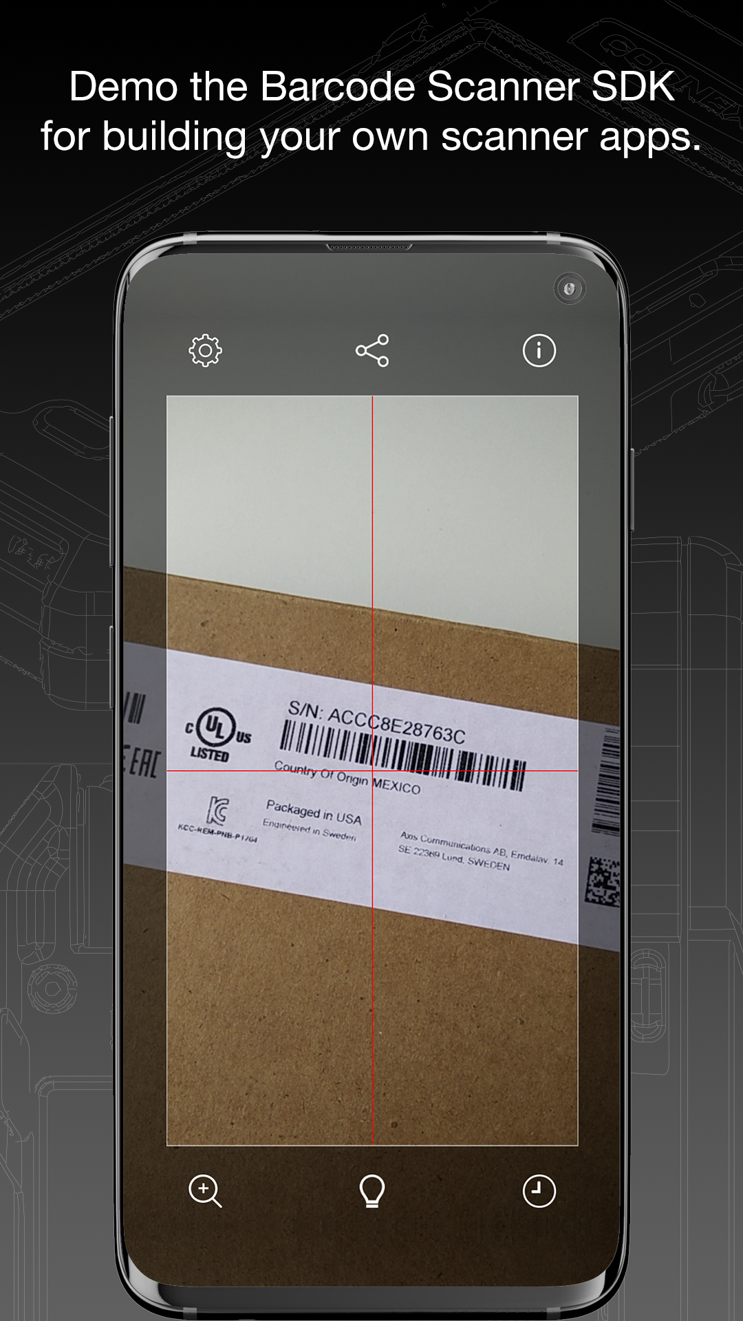 اسکرین شات 1 برنامه Barcode Scanner