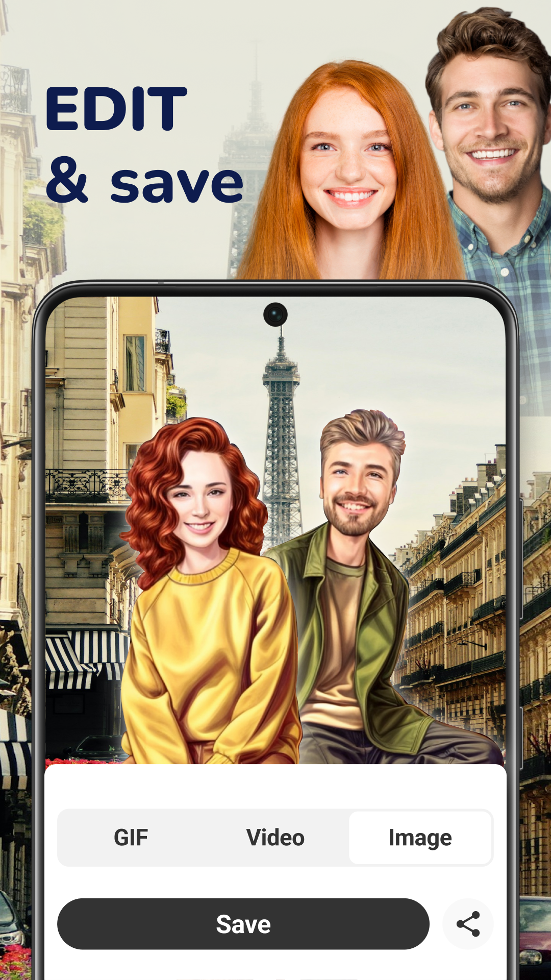 اسکرین شات 5 برنامه MomentCam Cartoons & Stickers