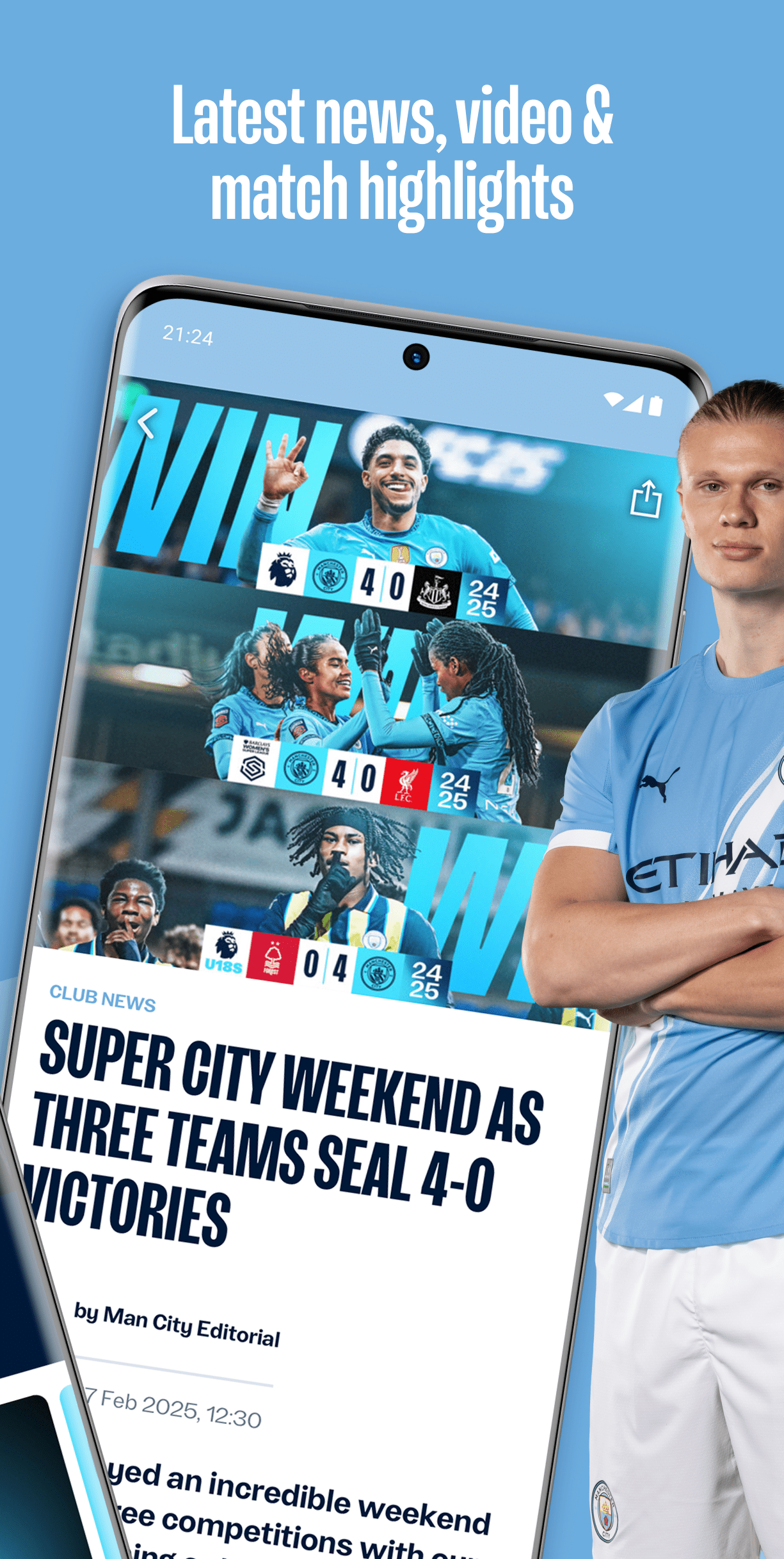 اسکرین شات 2 برنامه Manchester City Official App