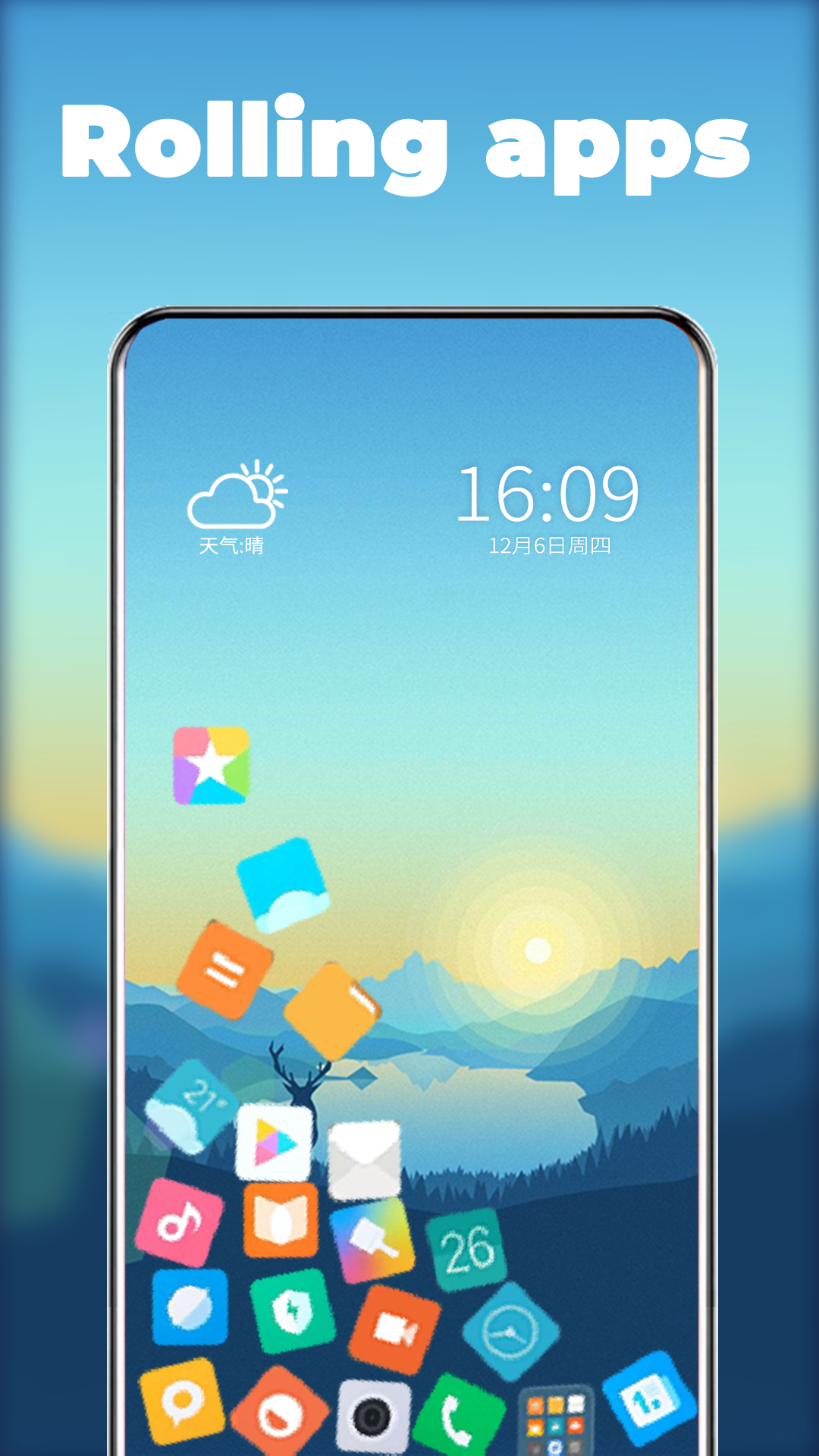 اسکرین شات 3 برنامه Rolling icons - App and photo