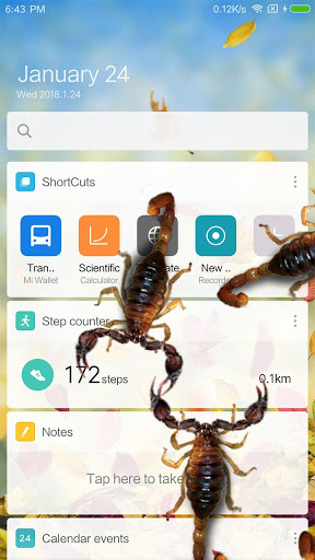 اسکرین شات 4 برنامه Scorpion in phone prank