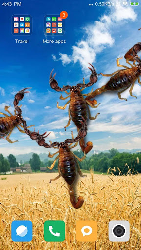 اسکرین شات 2 برنامه Scorpion in phone prank