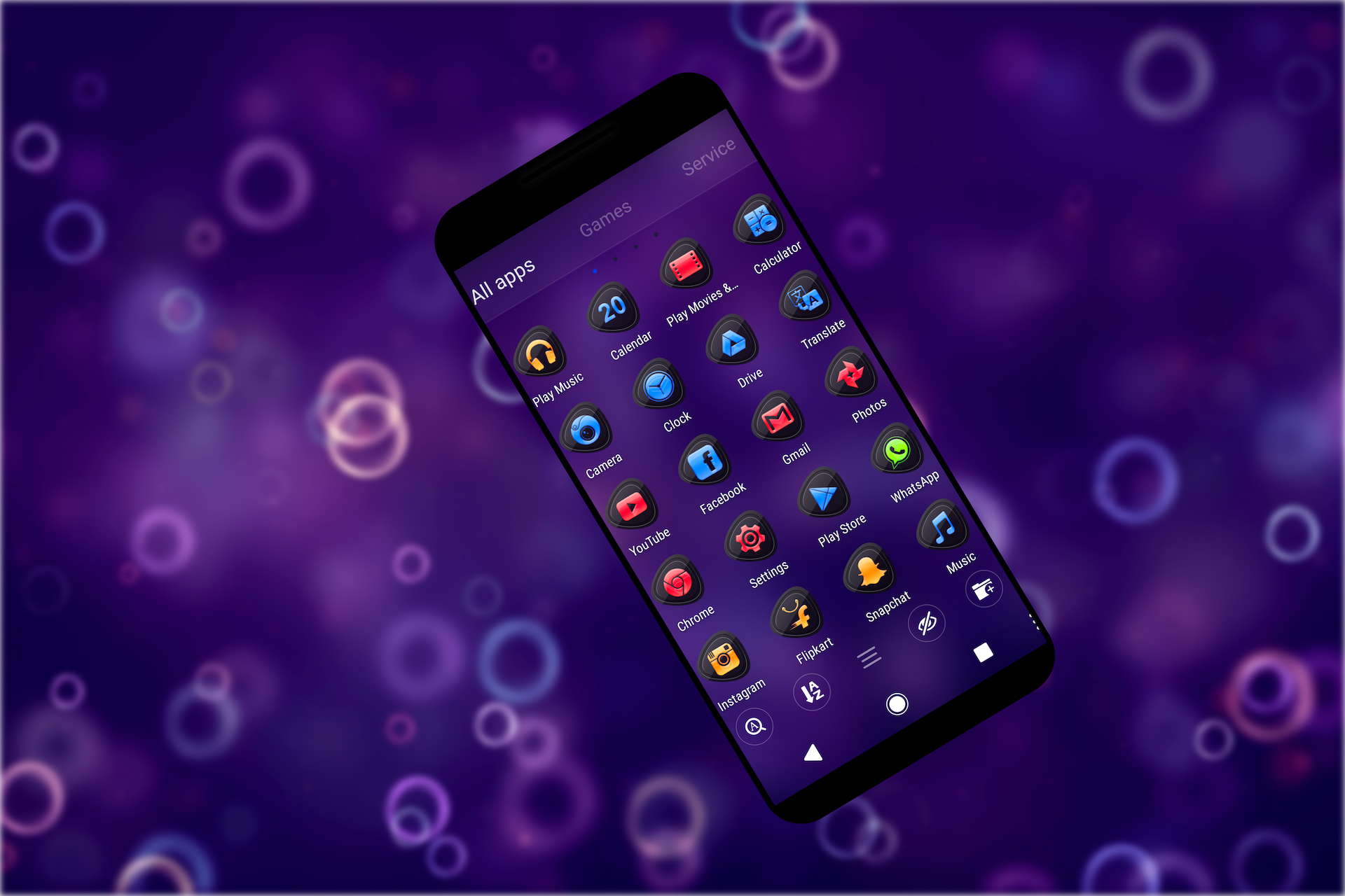 اسکرین شات 4 برنامه Theme for Android