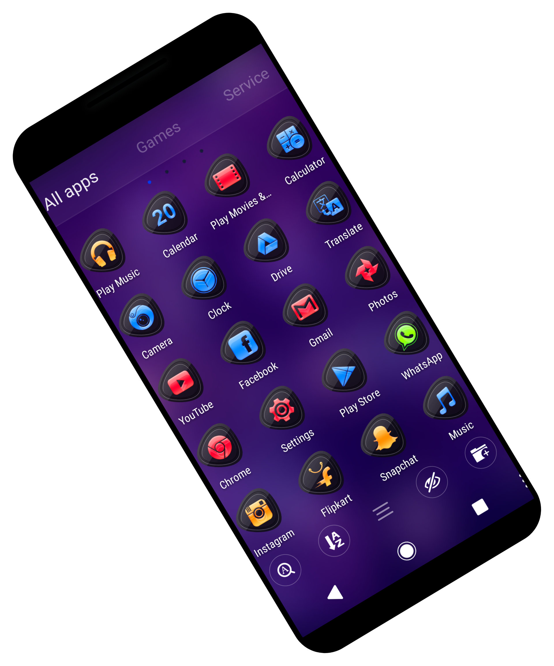 اسکرین شات 3 برنامه Theme for Android