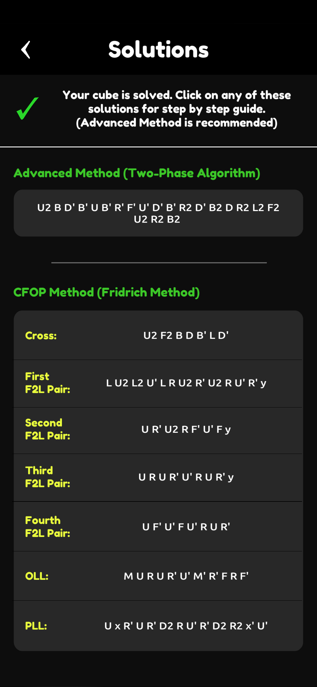اسکرین شات 4 بازی Cubik's - Solver, Simulator