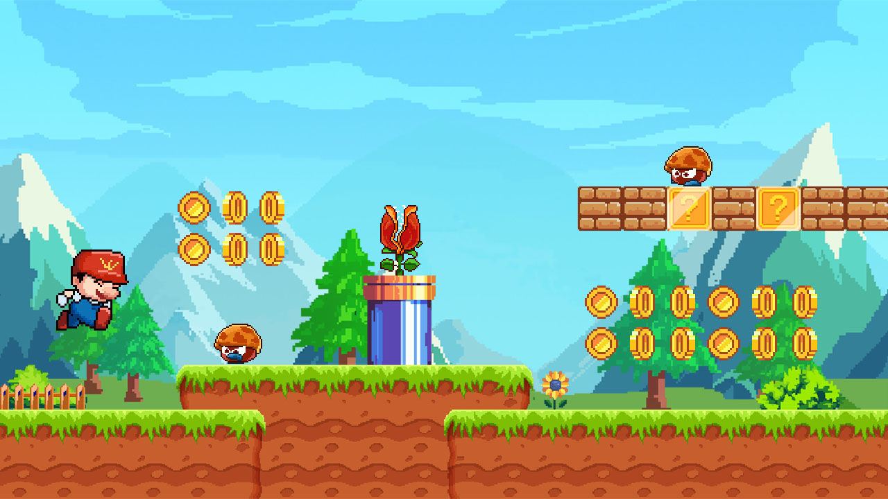 اسکرین شات 1 بازی Super Mano Run Adventure