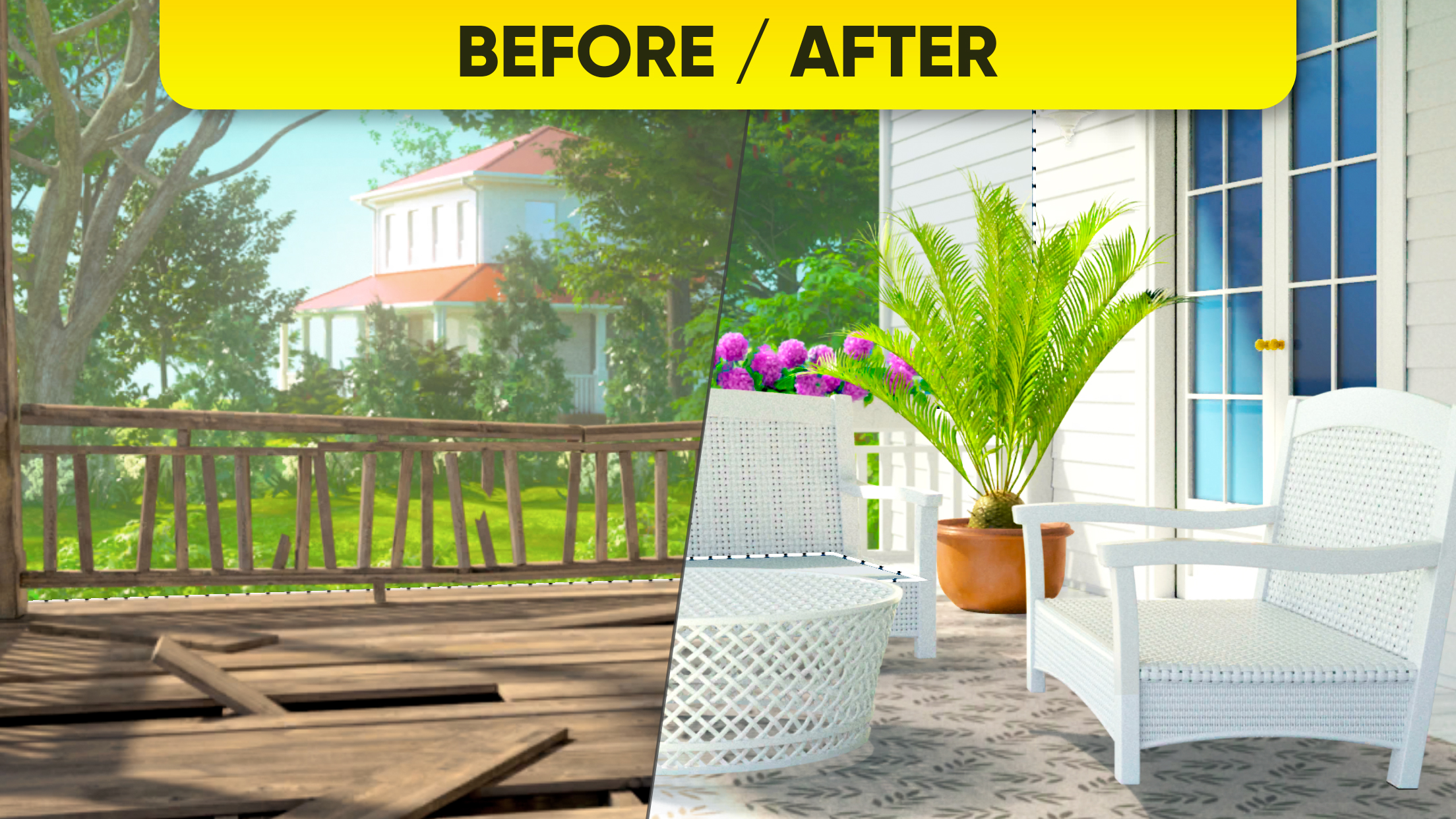 اسکرین شات 2 بازی House design: Home makeover