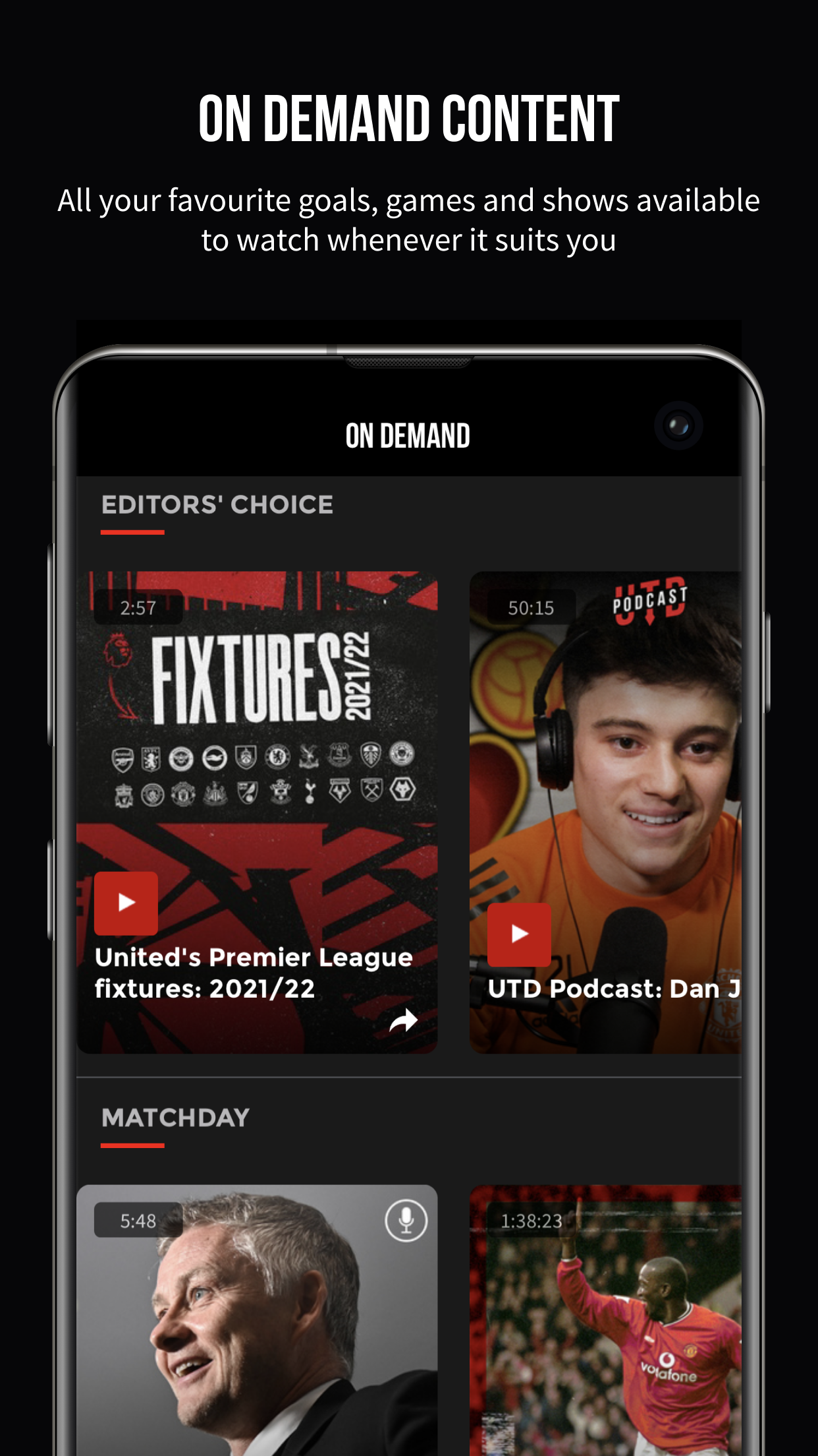 اسکرین شات 1 برنامه MUTV – Manchester United TV