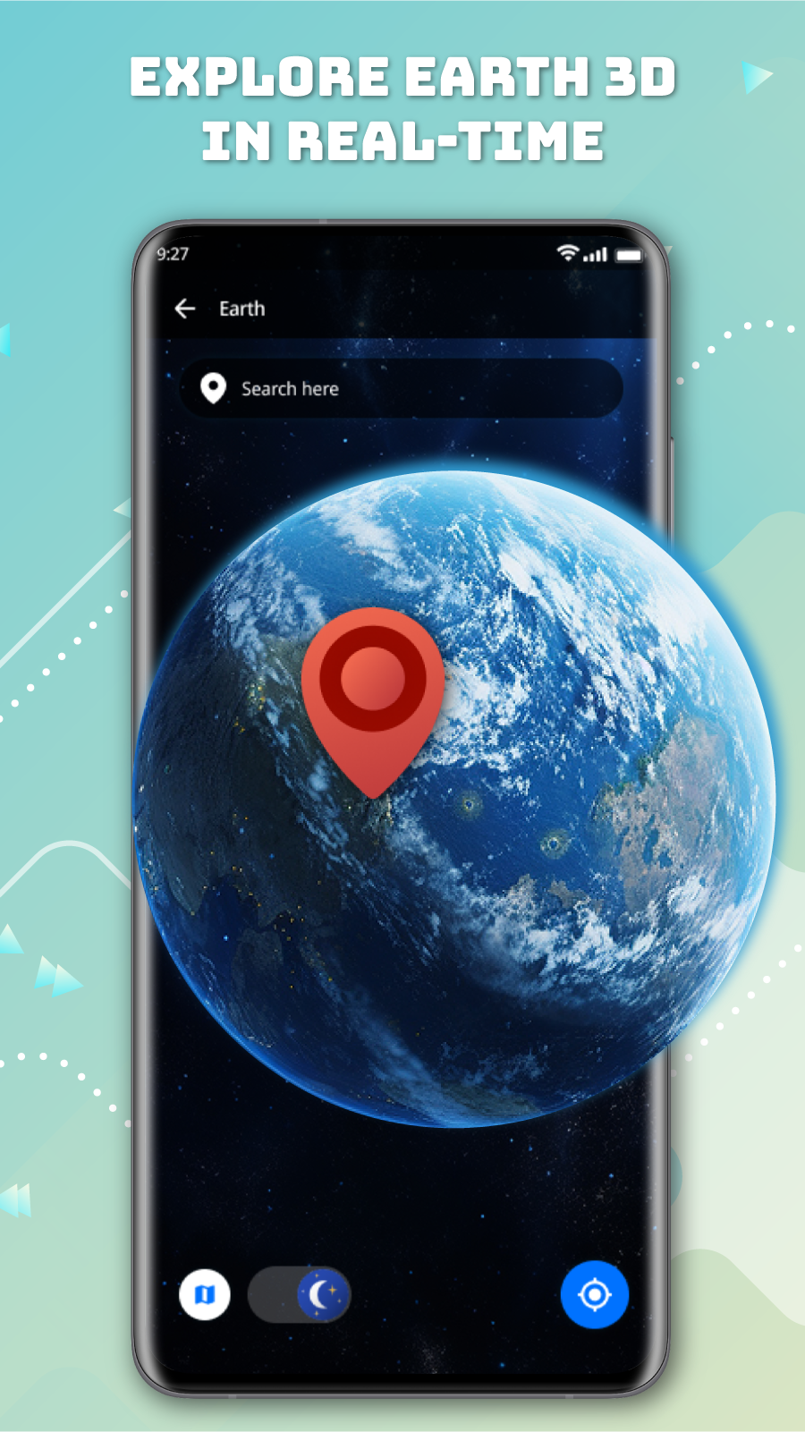 اسکرین شات 1 برنامه Earth Map, Live Satellite View