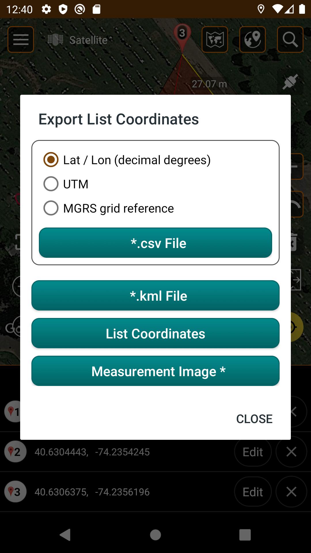 اسکرین شات 7 برنامه Measure map