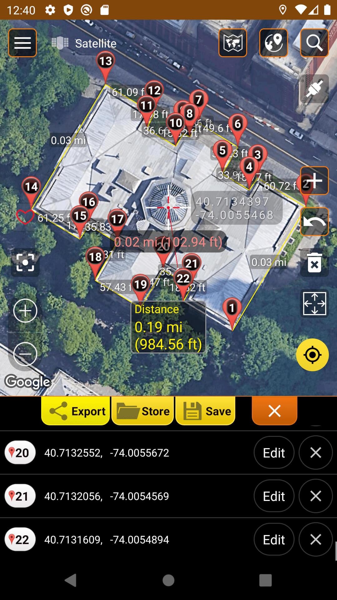 اسکرین شات 6 برنامه Measure map