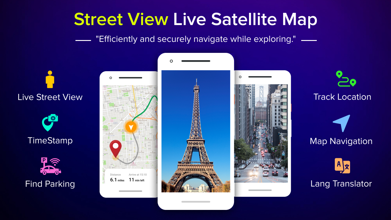 اسکرین شات 1 برنامه Street View Live Satellite Map