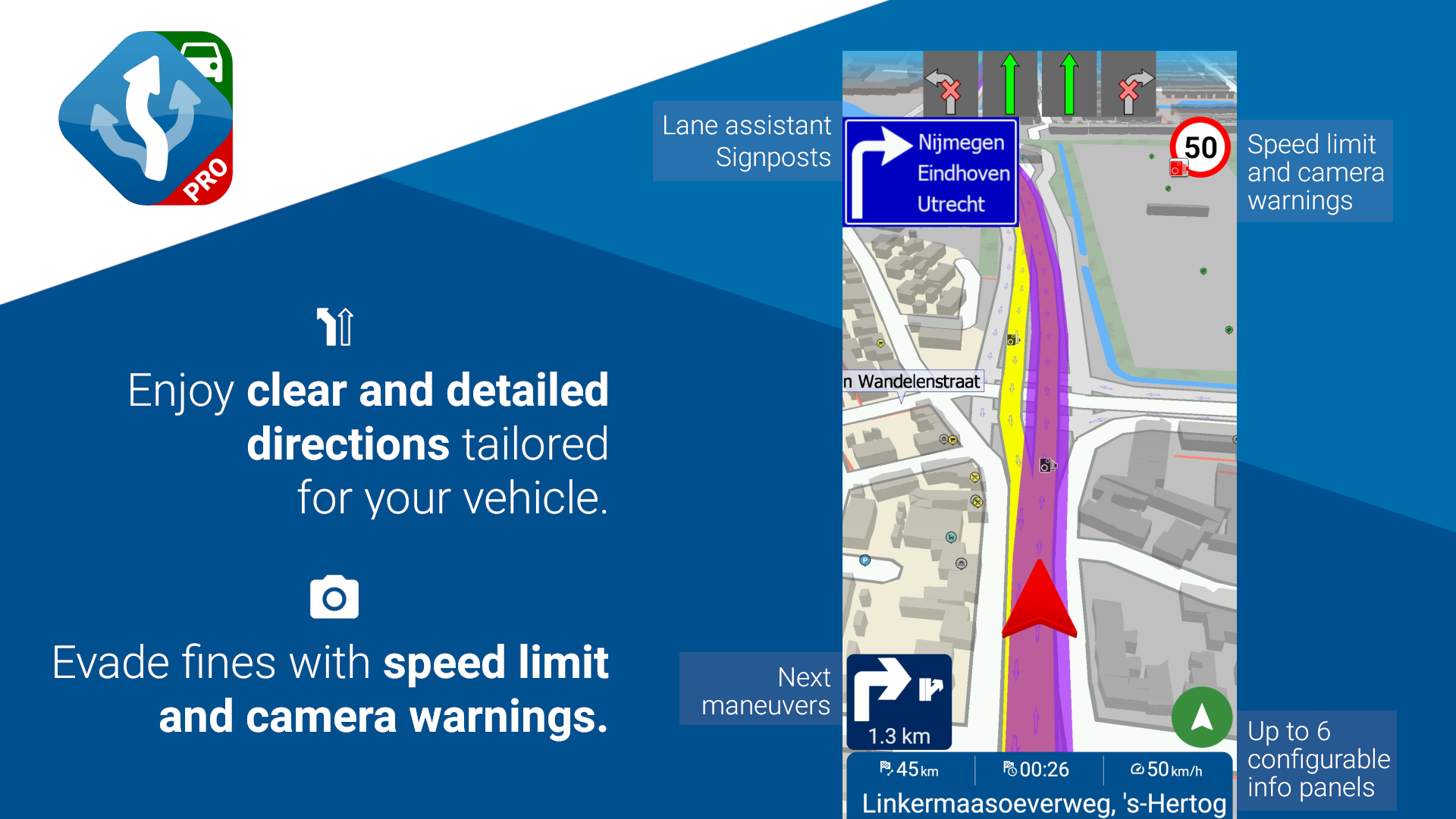 اسکرین شات 2 برنامه MapFactor Navigator Car Pro