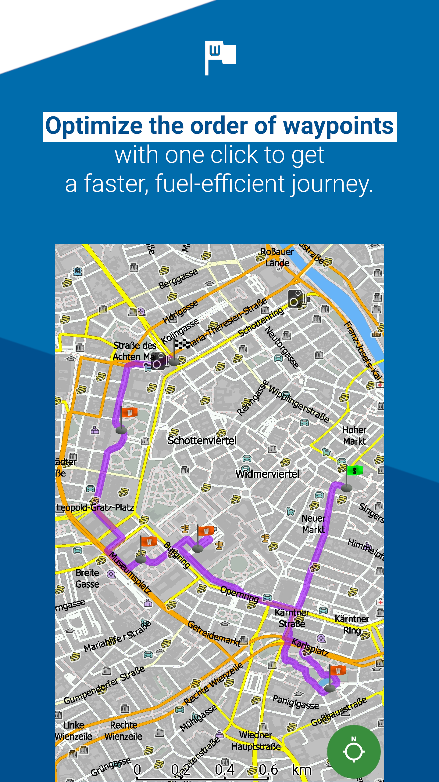 اسکرین شات 5 برنامه MapFactor Navigator Truck Pro