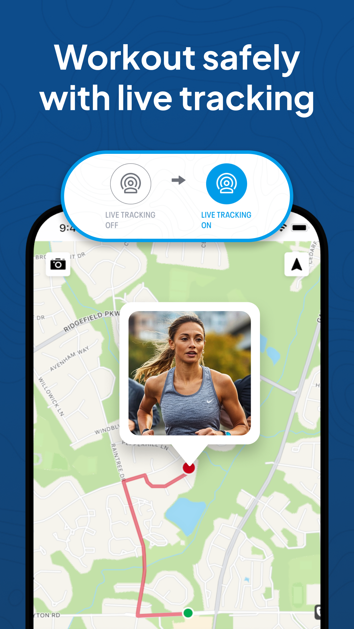 اسکرین شات 2 برنامه Map My Fitness Workout Tracker