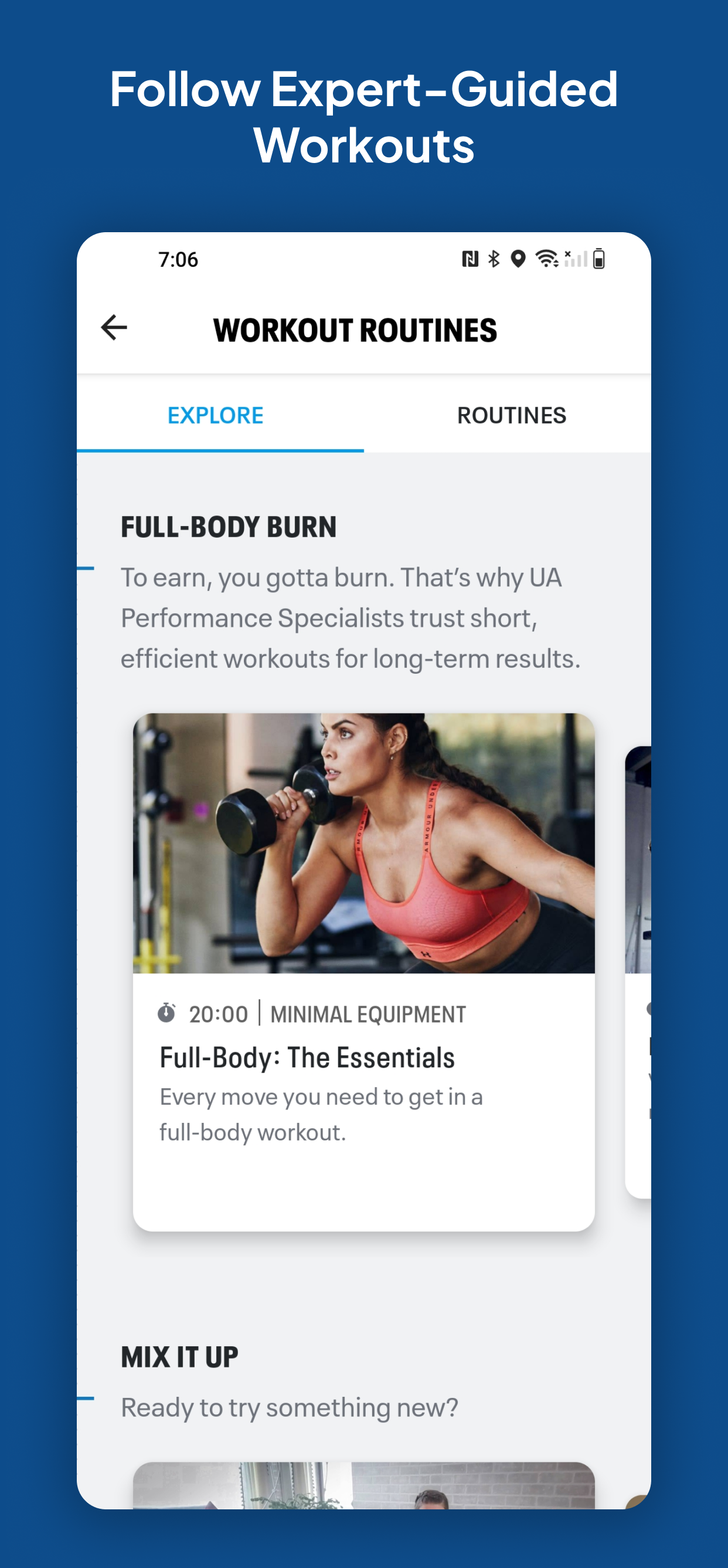 اسکرین شات 1 برنامه Map My Fitness Workout Tracker