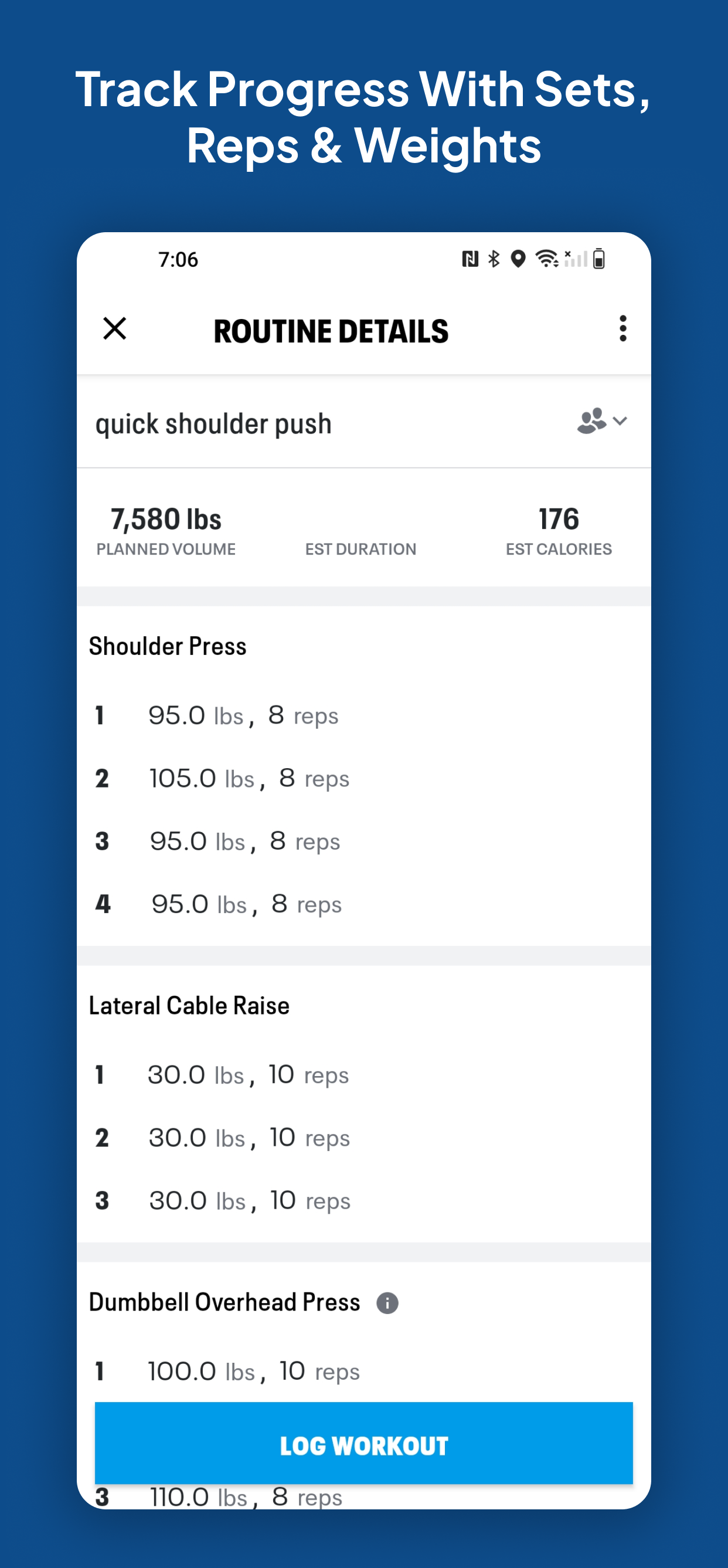 اسکرین شات 3 برنامه Map My Fitness Workout Tracker