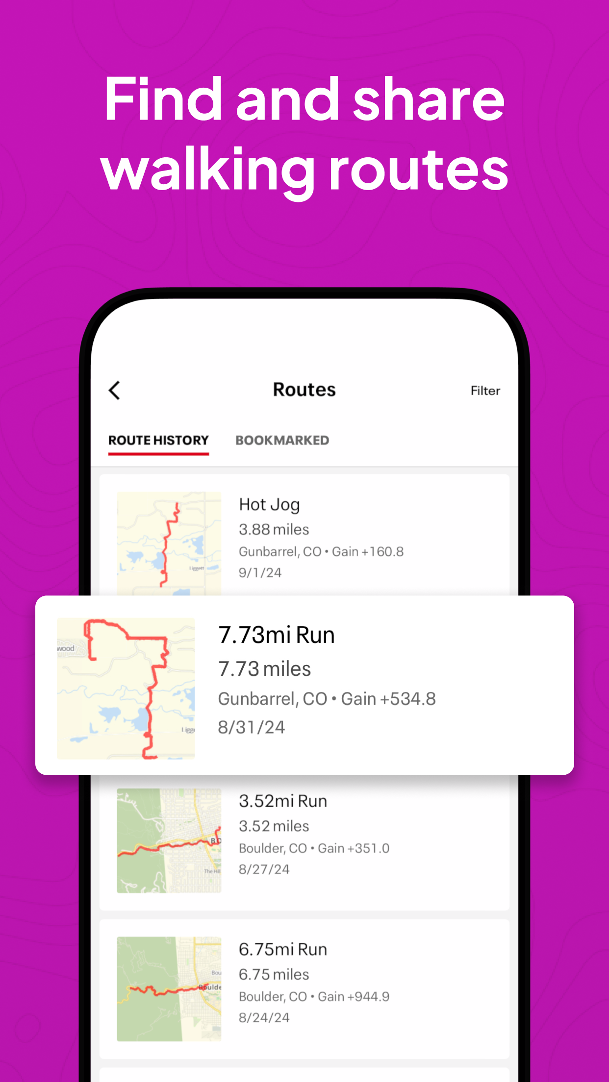 اسکرین شات 7 برنامه Map My Walk: Walking Tracker