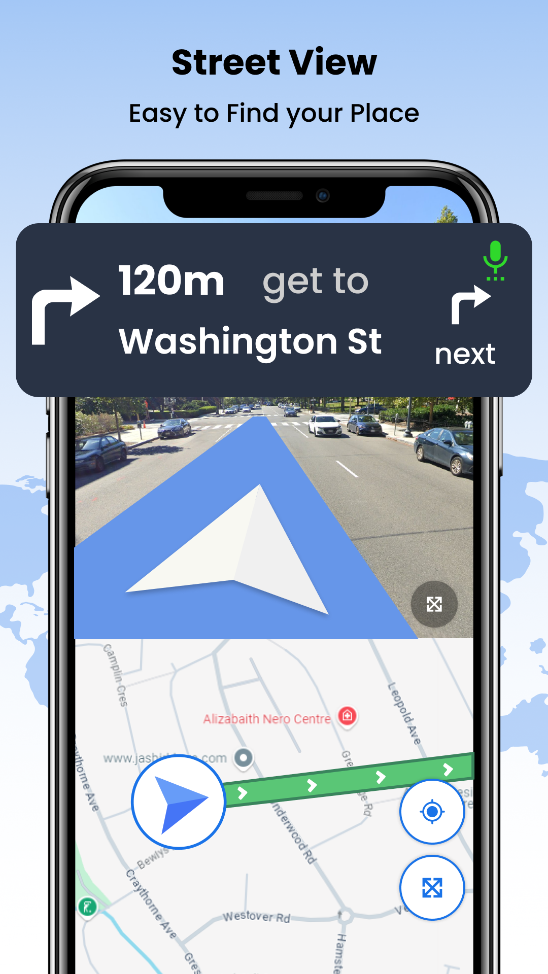 اسکرین شات 3 برنامه Map Navigation & Live Traffic