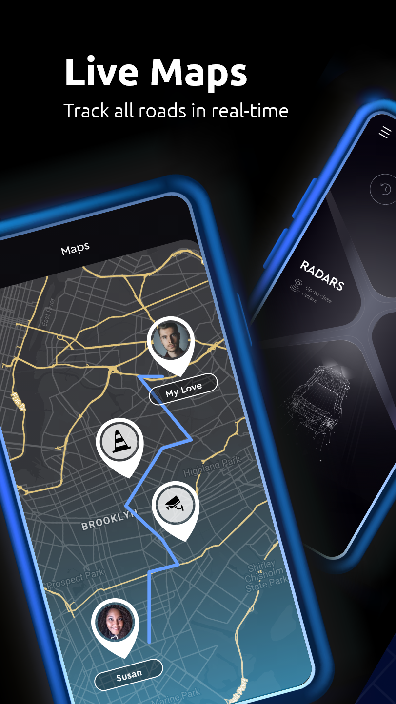اسکرین شات 4 برنامه Maps All in One, Speedometer
