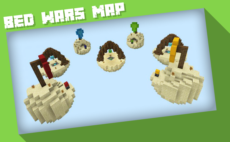 اسکرین شات 1 برنامه Map Bed Wars for MCPE