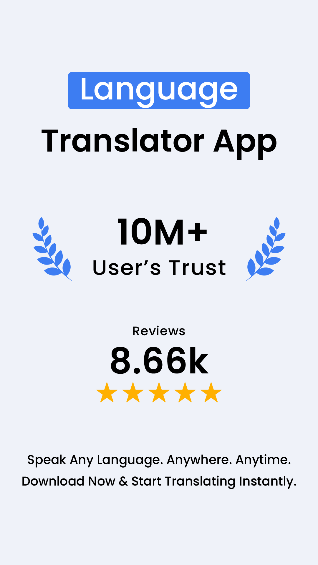 اسکرین شات 1 برنامه Language Translate App