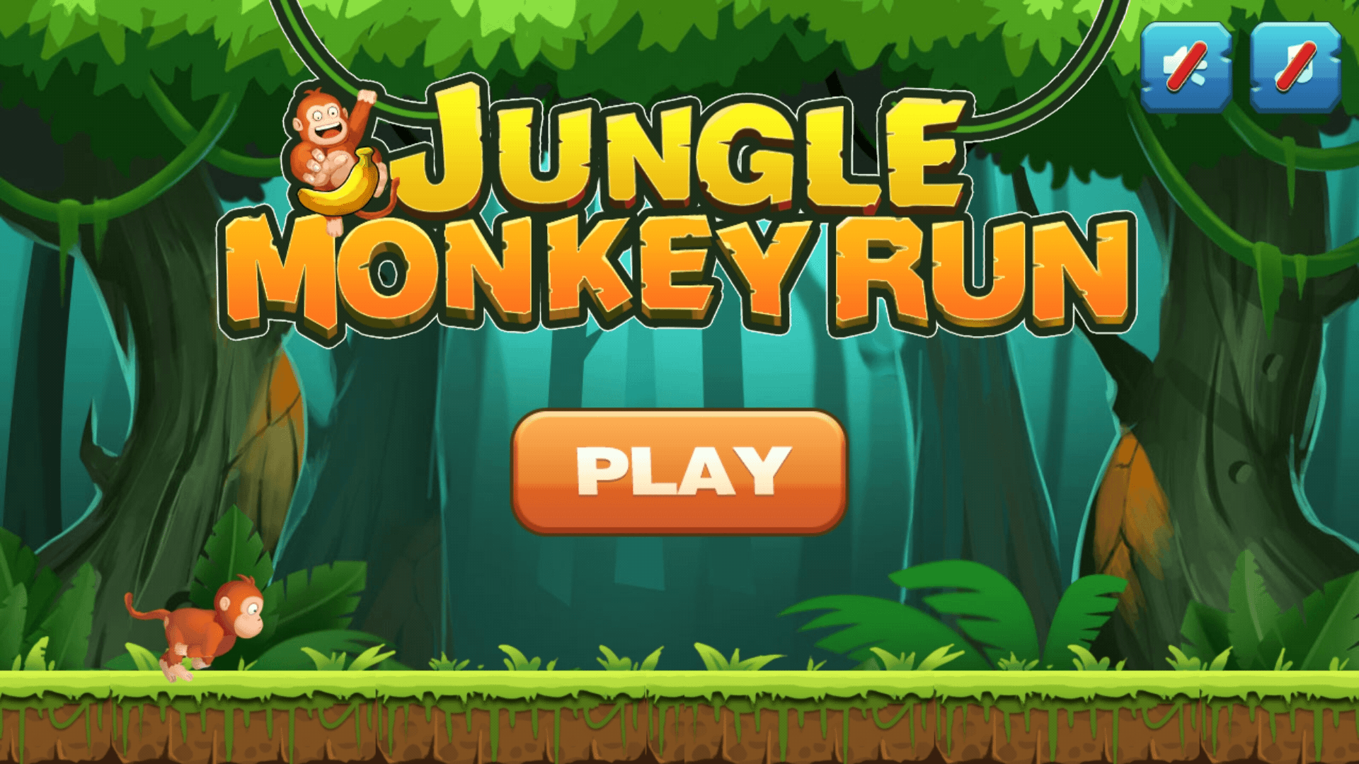 اسکرین شات 1 بازی Jungle Monkey Run