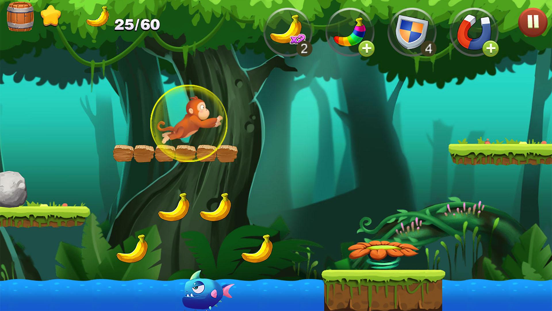 اسکرین شات 2 بازی Jungle Monkey Run