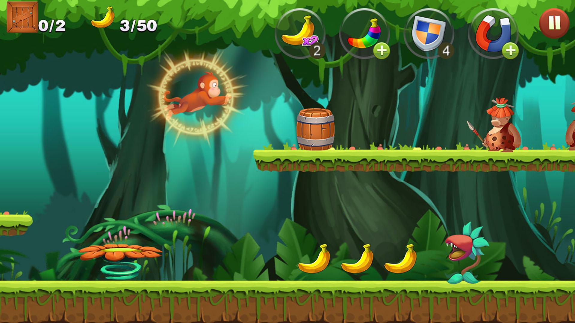 اسکرین شات 3 بازی Jungle Monkey Run