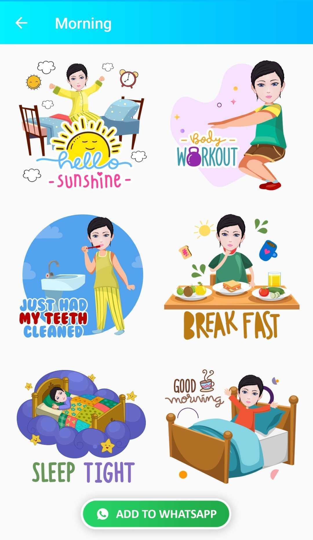 اسکرین شات 5 برنامه Avatar Sticker for WhatsApp