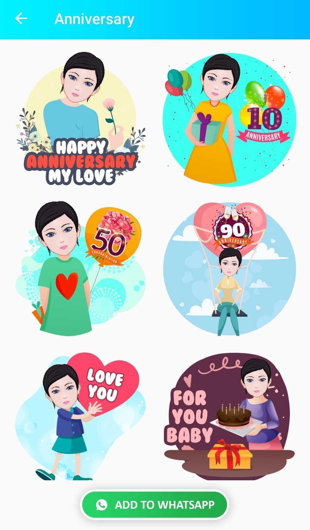 اسکرین شات 7 برنامه Avatar Sticker for WhatsApp