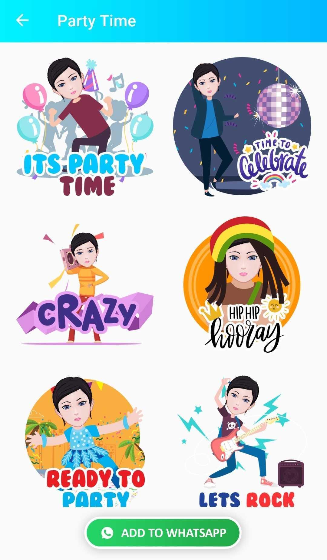 اسکرین شات 6 برنامه Avatar Sticker for WhatsApp